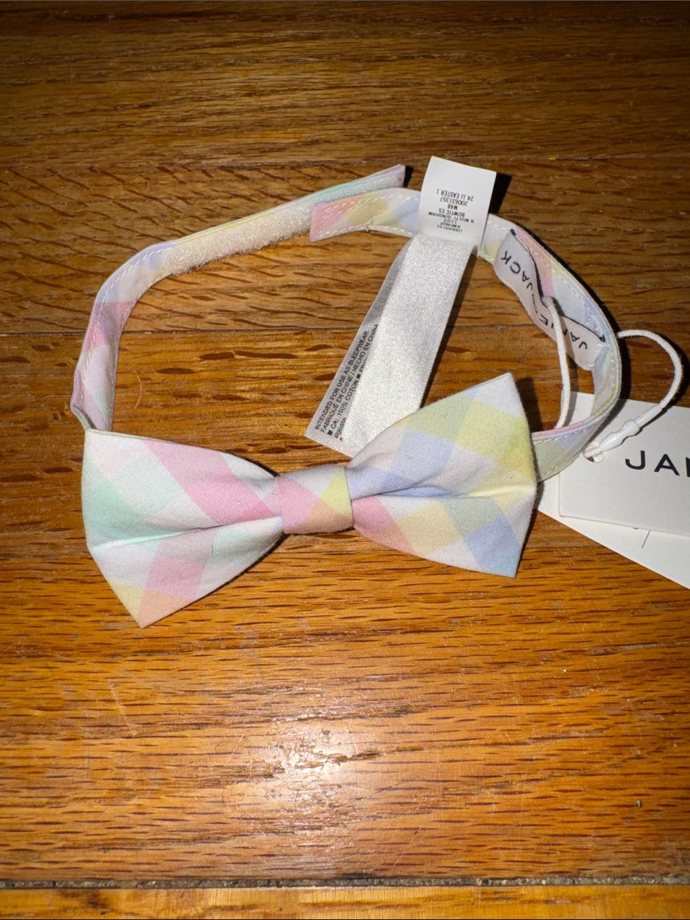 Janie and Jack Little Boy’s  Pastel Plaid Bow Tie NWT #1